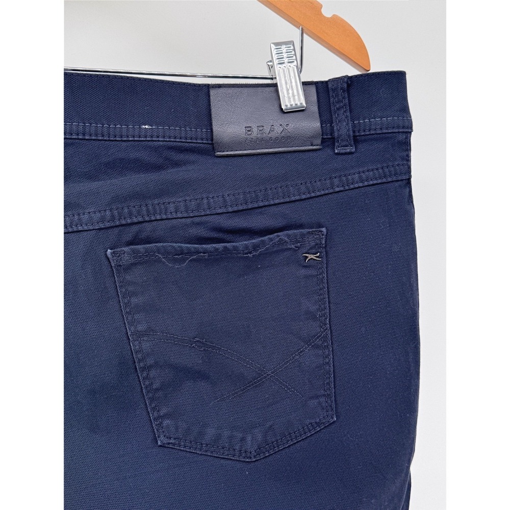 Brax‎ Pants Mens 40x34 Navy Blue Hi Flex Cooperate Stretch Casual Trousers - Picture 4 of 10